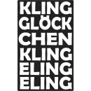 Label Kling Glöckchen Klingelingeling, 40x65mm,...