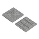 Labels Ornament, Vergissmeinnicht, 25x25mm, SB-Btl 2Stück