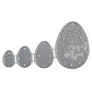 Stanzschablonen Set: Ostereier, 1,5-4,5cm x 1,1-3,2cm 4...