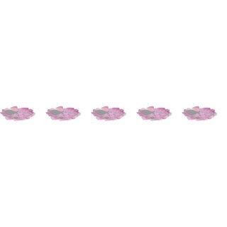 Washi Tape Fische m. Foliendruck, 15mm, RL 10m, rosé