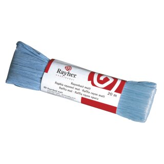 Rayonbast, matt, Strang 20 m, h.blau