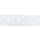 Spitzenband mit Blüten, 13cm, SB-Btl 7,5m, weiß