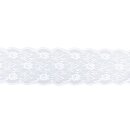 Spitzenband mit Blüten, 13cm, SB-Btl 7,5m, weiß