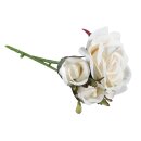 Rosen Pick, 15cm, 3 Blüten, weiß