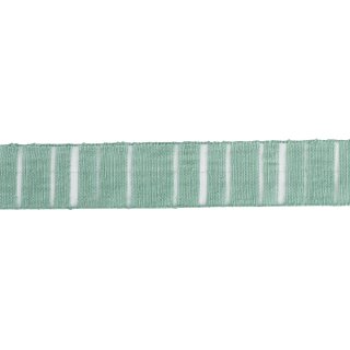Dekoband Stromboli, 25mm, m. formstabiler Kante, Rolle 20m, mintgrün