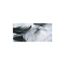 Federmischung, 3-10 cm, . 10 g, schwarz/weiß