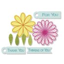 Sizzix Framelits Set with Stamp, Flowers&Tags,...