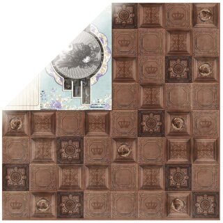 Scrap.Papier Penny Emporium Copper Tiles, 30,5x30,5cm, 190g/m2