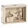 Holz 3D Geschenkbox Journey  11,5x8,5x5cm, 12 tlg. Bausatz, Box 1Set, natur