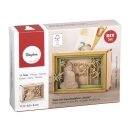 Holz 3D Geschenkbox Enjoy 11,5x8,5x5cm, 11 tlg. Bausatz, Box 1Set, natur