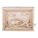 Holz 3D Geschenkbox Fisch 11,5x8,5x5cm, 13 tlg. Bausatz,...