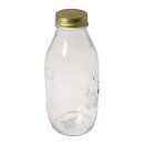 Glas Flasche m. Schraubdeckel 1.000 ml, 23cm, ø...