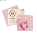 Bastelpackung: Abdruckset Baby 10 tlg. 1 Set pink