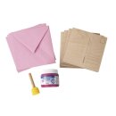 Bastelpackung: Abdruckset Baby, 10 tlg., Box 1Set, pink