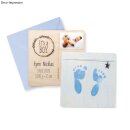 Bastelpackung: Abdruckset Baby 10 tlg.1 Set echtblau