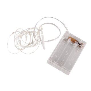 Mini LED Lichterkette 1,20 m mit Timer warmweiß