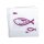 Serviette Fisch, FSC Mix Credit, 33x33cm, 3-lagig, Btl 20Stück, fuchsia