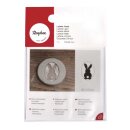 Labels Hase, 55x40mm, oval,  1 Stück