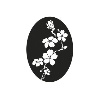 Label Kirschblüte, 4x5,5cm,  1 Stück