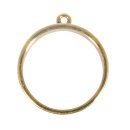 Metall- Fassung: Anhänger rund , 30mm ø,...