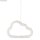 Draht Halbmond + Wolken sort. 10-12cm  3 Stück
