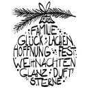 Stempel Weihnachtsglück, 6x8cm