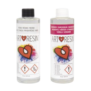 Art Resin Epoxyharz 2 x 237ml / 8oz 2 Flasche