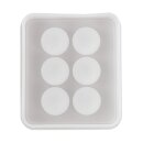 Silikon Gießform Perlen, 6 Formen: ø 16mm, SB-Btl 1Stück