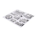 Clear Stamps - Süße Grüße, 102,5x97mm, 9 Motive 1 Bogen