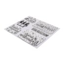 Clear Stamps - Weihnachtsgrüße, 102,5x97mm, 6 Motive 1 Bogen