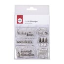 Clear Stamps - Weihnachtsgrüße, 102,5x97mm, 6...