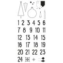 Clear Stamps - Adventskalender Nordic 97x205mm, 34 Motive...