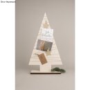 Holz Weihnachtsbaum, FSCMixCred, 34,5x61cm, 2-teilig, 1Set, natur