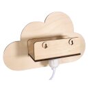 Holzbausatz Lampe kl. Wolke,FSCMixCred, 31x18,5x7,5cm, 6-teilig, Box 1Set, natur
