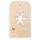 Holz Anhänger Schneeflocke, FSCMixCred, 4,8x8,2cm, natur