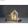 Holz 3D-Bausatz Haus FSCMixCred, 18,5x18,5x21cm, +Drehteller, Box, natur