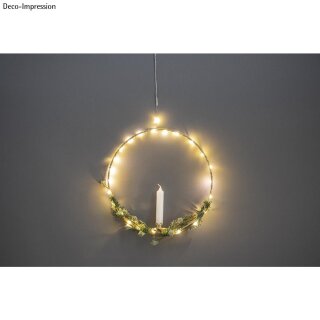 hobbyversand24 Mini LED-Lichterkette m. Draht/Timer, 13