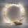 Mini LED-Lichterkette m. Draht/Timer, 130cm, 20 LEDs, Batteriebetrieb, lichtgelb