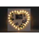 LED-Clip-Lichterkette, 390cm, 25 LEDs mit Clip, PVC-Box 1 Stück lichtgelb