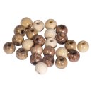 Holz Perlen Mischung, FSC 100%, 6mm ø, poliert, SB-Btl 116Stück, natur Töne