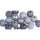 Holz Perlen Mischung, FSC 100%, 10mm ø, poliert, SB-Btl 52Stück, grau-silber Töne