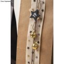 Deko-Metallglöckchen kugelförmig, 15mm ø, SB-Btl 10Stück, gold