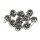 Deko-Metallglöckchen kugelförmig, 19mm ø, SB-Btl 10Stück, platin