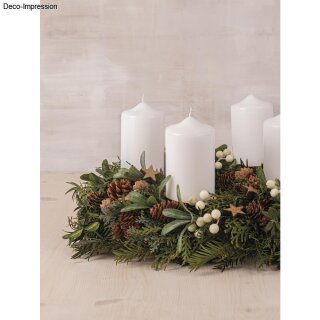 hobbyversand24 Adventskranz-Kerzenhalter 8cm ø 4 Stück