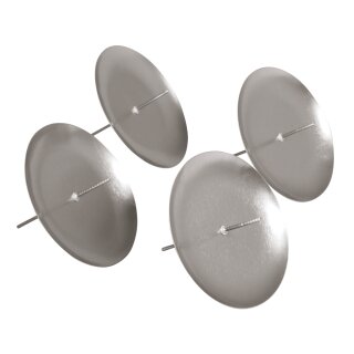 Adventskranz-Kerzenhalter 8cm ø  4 Stück silber