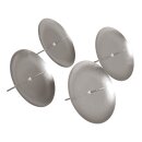 Adventskranz-Kerzenhalter 8cm ø  4 Stück silber
