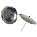 Adventskranz-Kerzenhalter 8cm ø  4 Stück silber
