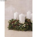 Adventskranz-Kerzenhalter 8cm ø  4 Stück silber