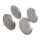 Adventskranz-Kerzenhalter 8cm ø  4 Stück silber