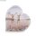 Acryl Magnet-Bilderrahmen Herz m.Glitter, 9,4x2,4x9,4cm, Schneekugel Effekt